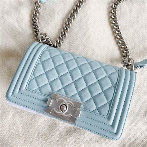 chanel boy baby blue